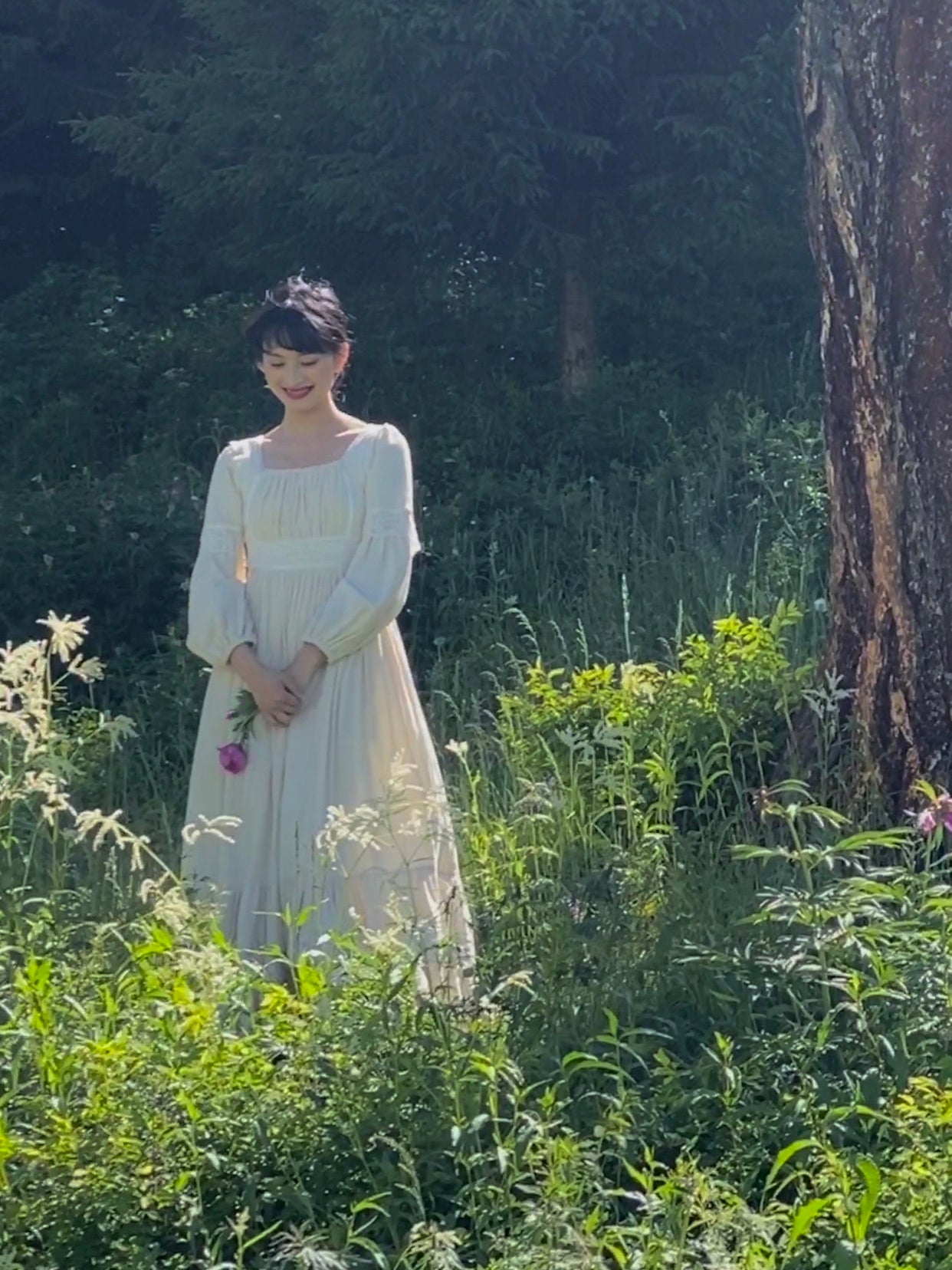 Ladies Antique Cotton Swing Dress