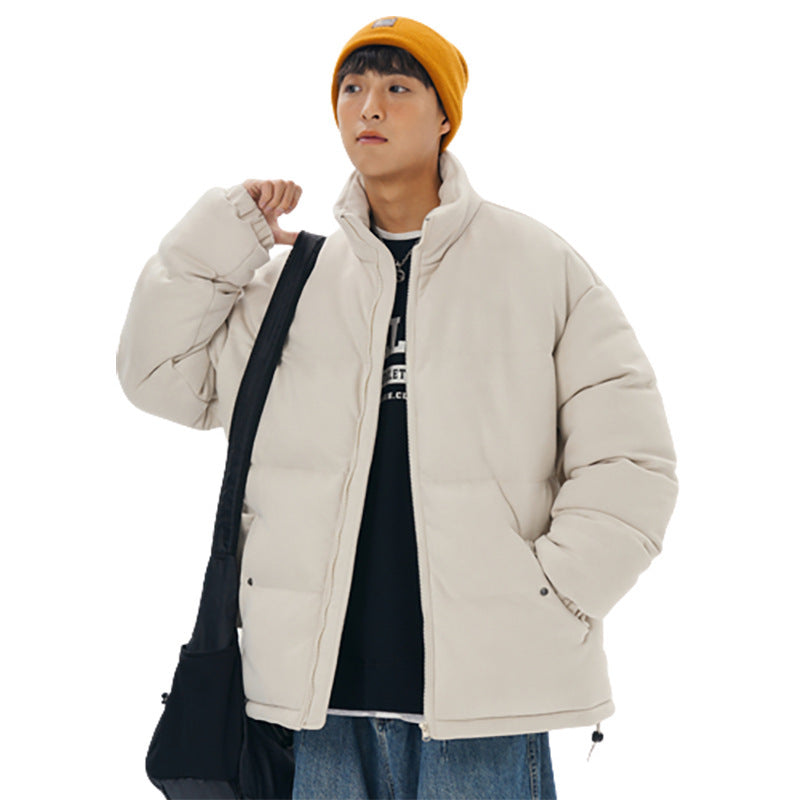 Suede Windproof Cotton-padded Jacket