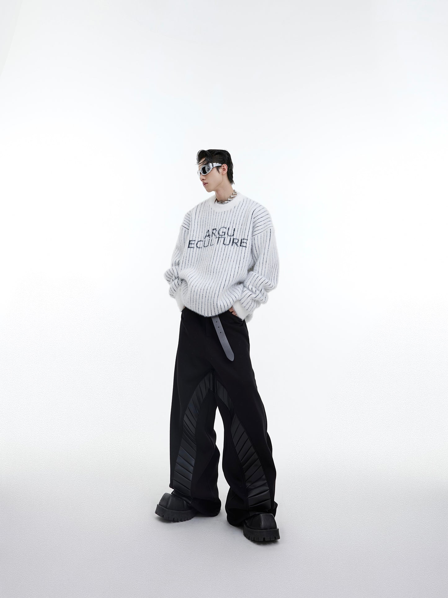 Pull en maille épaisse à motif Pit