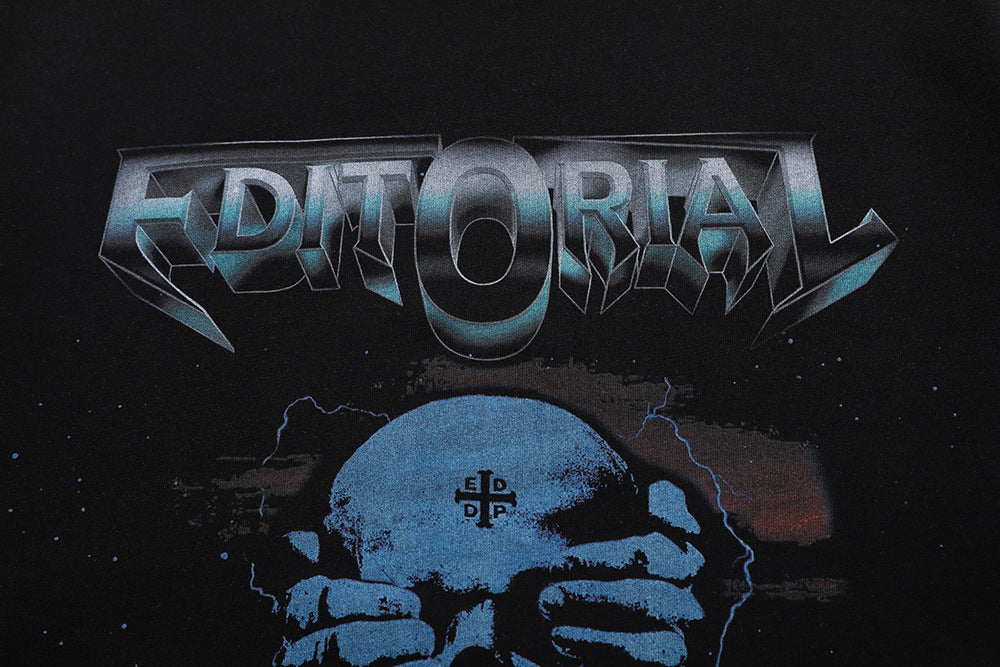 Loose Street Style Dark Rock Series All-match Short Sleeve