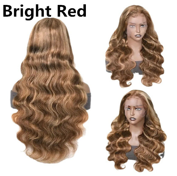 Front Lace Wig Medium Large Wave Long Curly Hair Full-head Wig Style