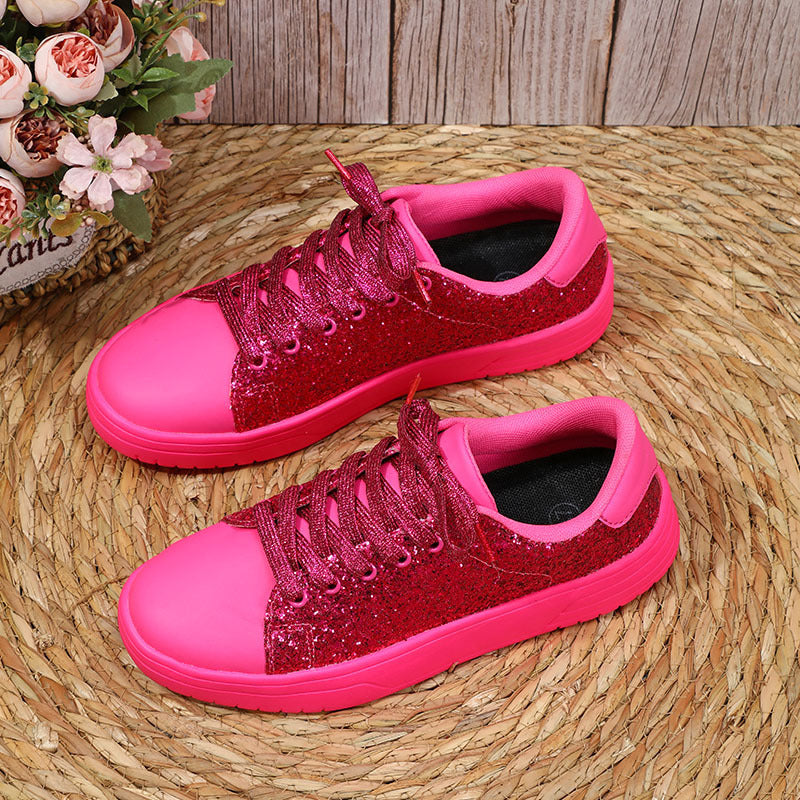 Trendy Casual Thick-soled Lace-up Sneakers Fashion Skateboard Shoes