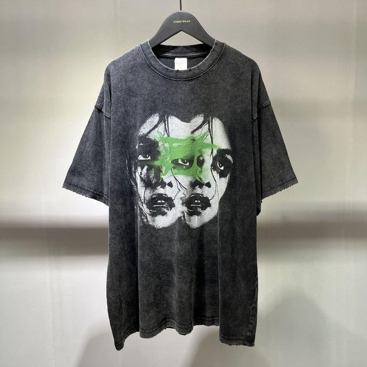 Graffiti Print Retro Loose Short Sleeve