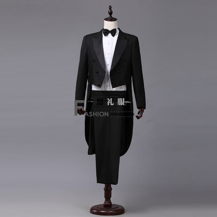 Mens Formal Tuxedo Suit Performance Outfit