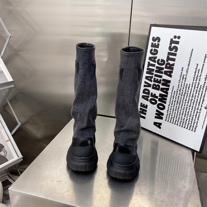 Fashion Hundreds Of Thick Sole Boots