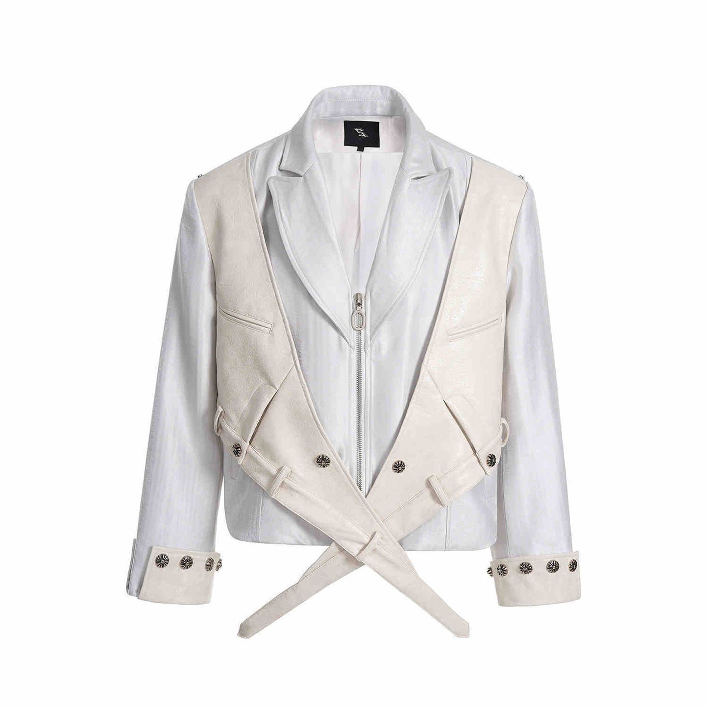 Pantalon punk décontracté en deux pièces avec fausse jupe-pantalon