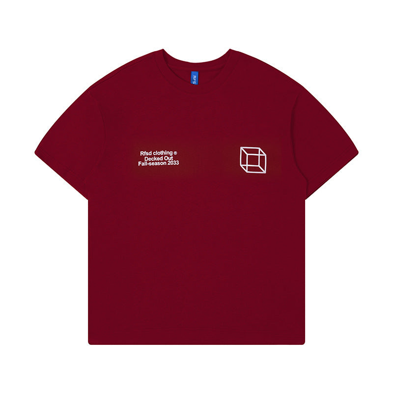 Fashion New Loose Printed Short Sleeve Men