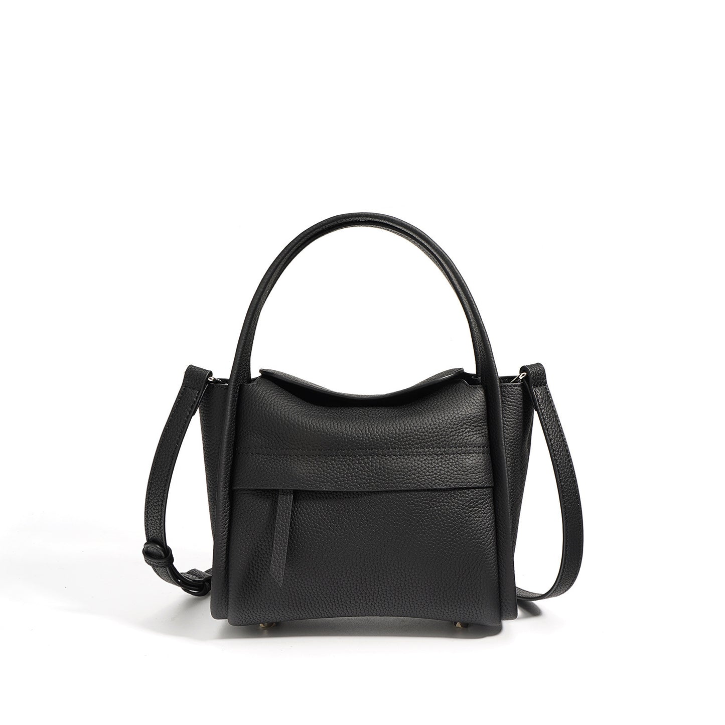 Fashion Casual First Layer Cowhide Portable Messenger Bag