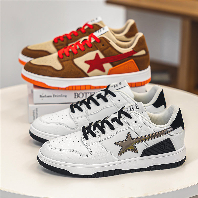 Retro Flat Contrast Color Sneaker Women's All-match