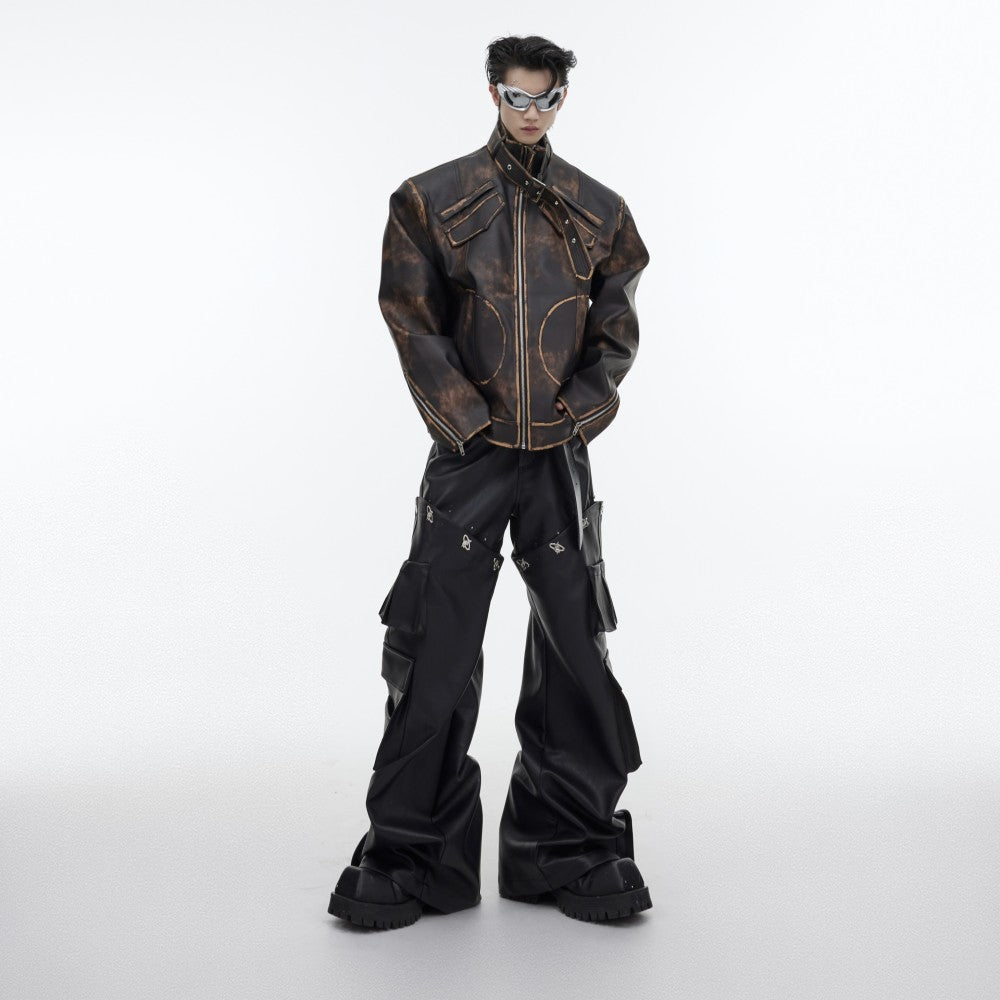 Leather Jacket Loose And Short Style