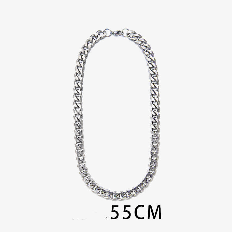 Titanium Steel Cuban Necklace For Men