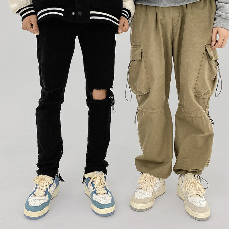 Baskets basses de sport décontractées à semelle épaisse, polyvalentes et faciles à enfiler