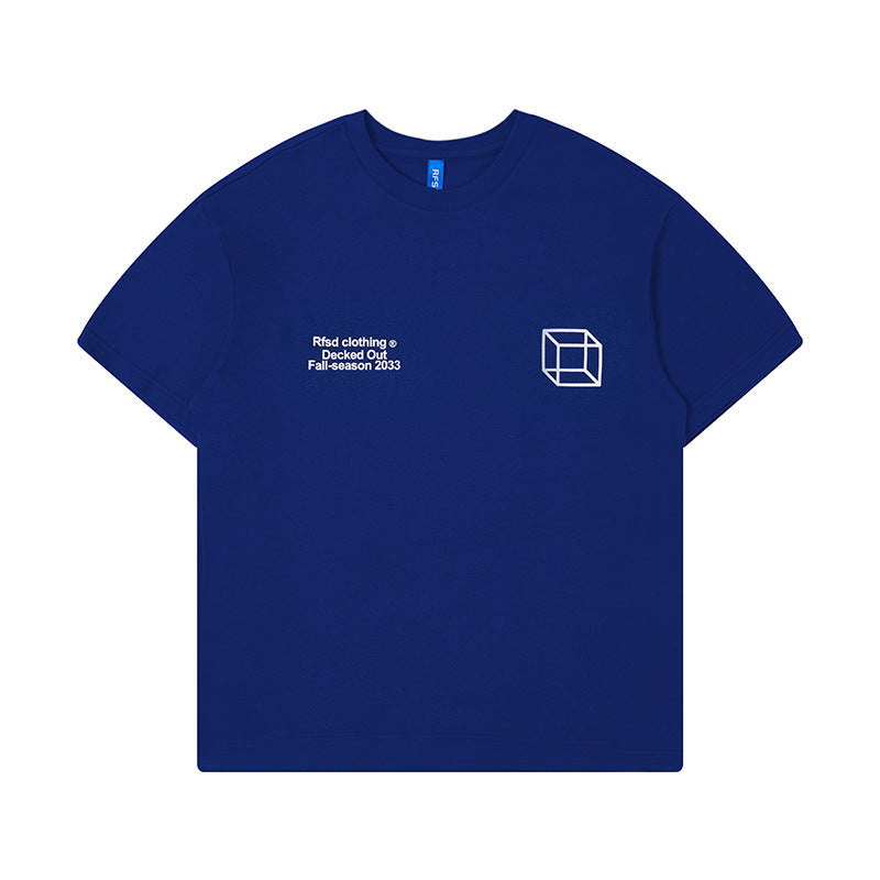 Fashion New Loose Printed Short Sleeve Men