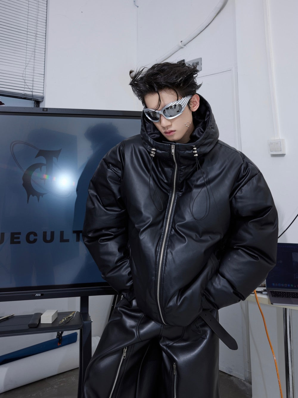 Deconstructing Of Hooded Thickened Cotton Coat