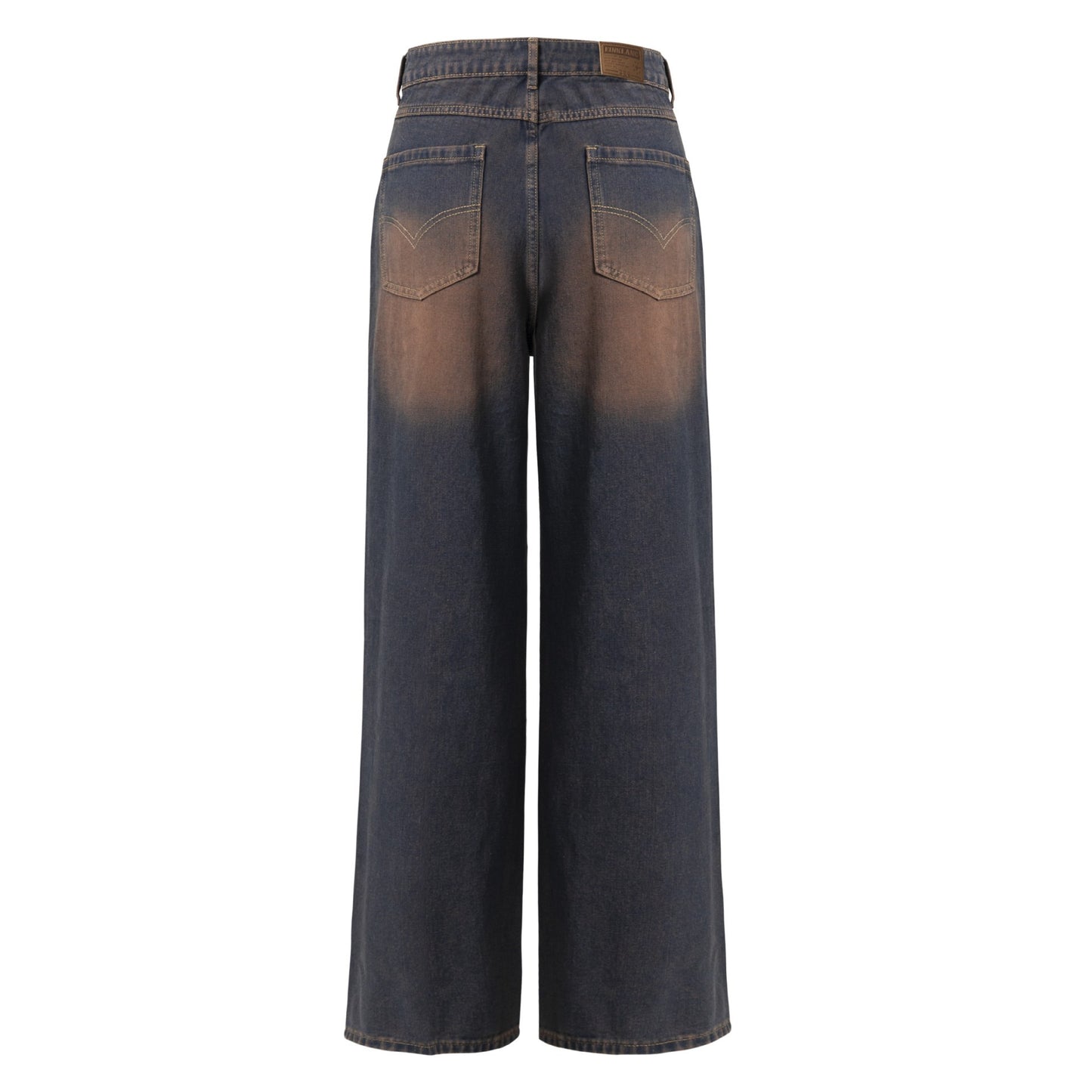 Coutures déchirées et lavées pour les vieux pantalons de cow-boy