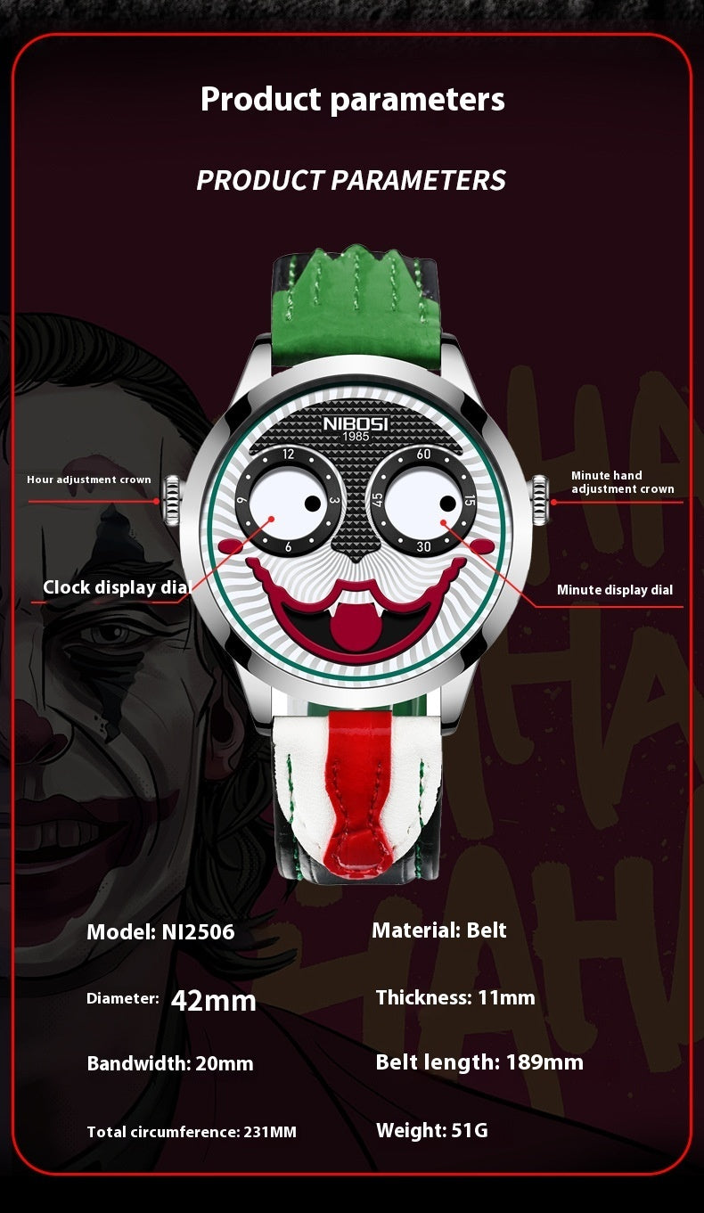 Joker Watch Leather Waterproof