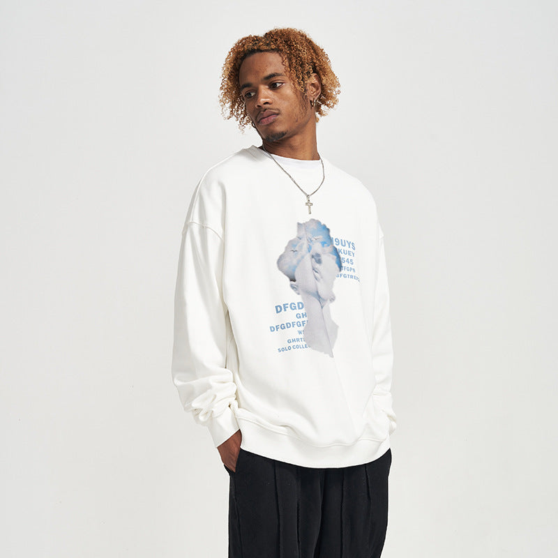 Fashion Personality New Men's Round Neck Sweater