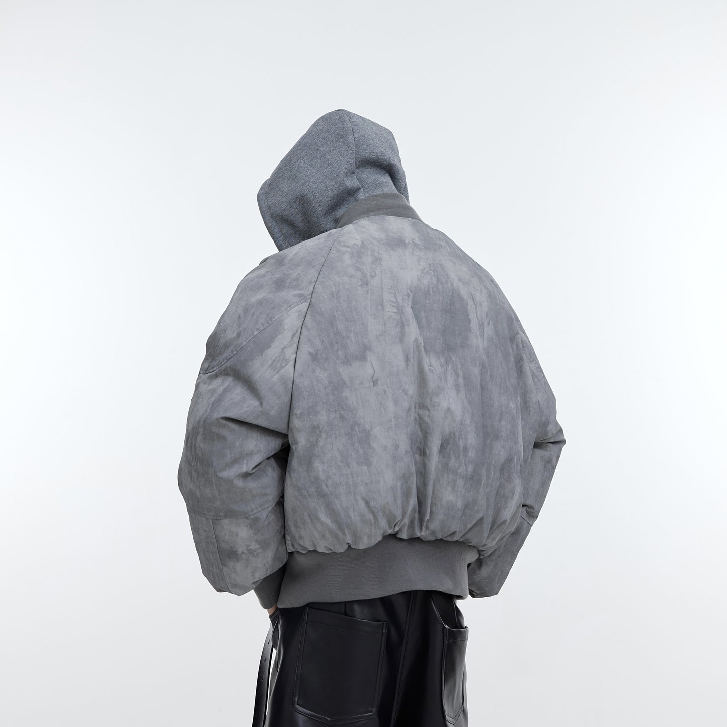 Two-piece Patchwork Cotton Hooded Jacket