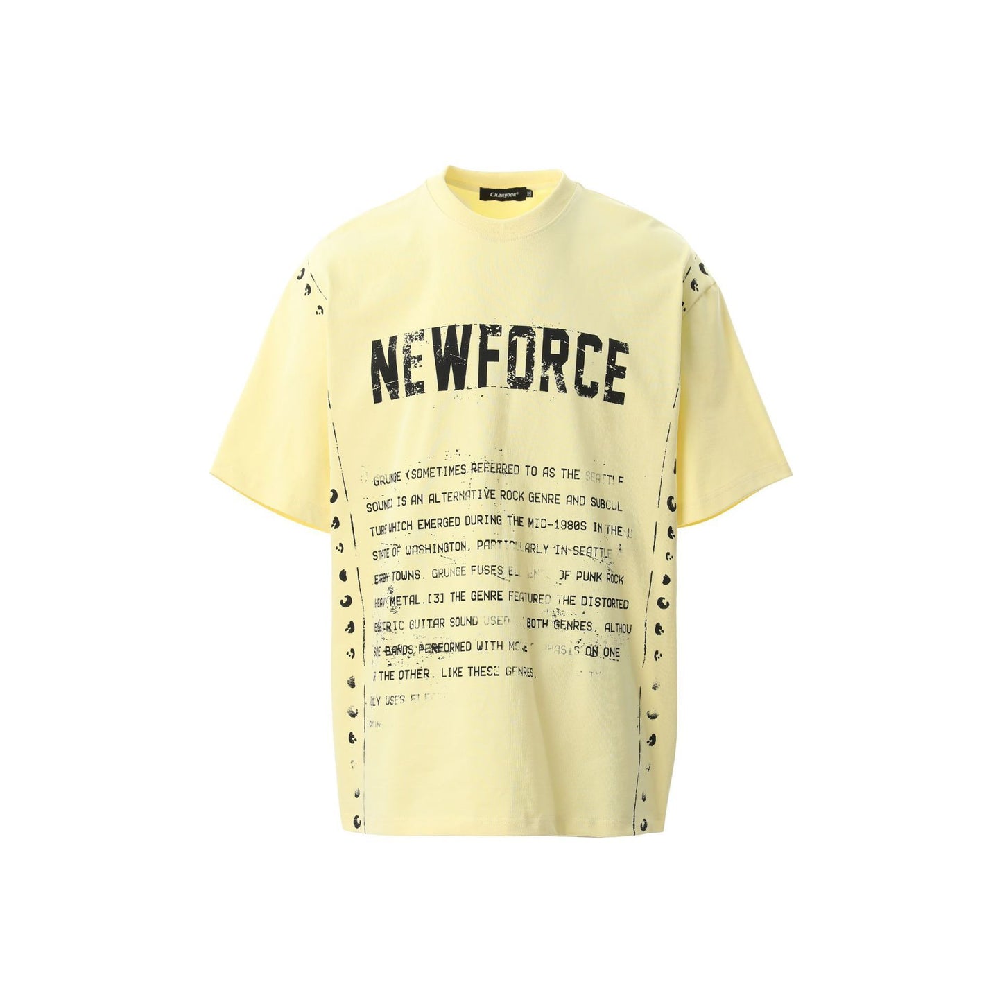 American Vintage Letter Print T-shirt Men And Women