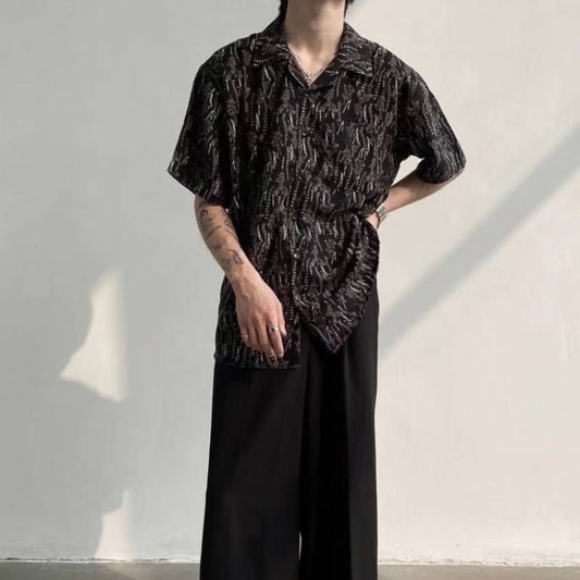 Japanese Floral Loose Youth Retro Short Sleeve Top