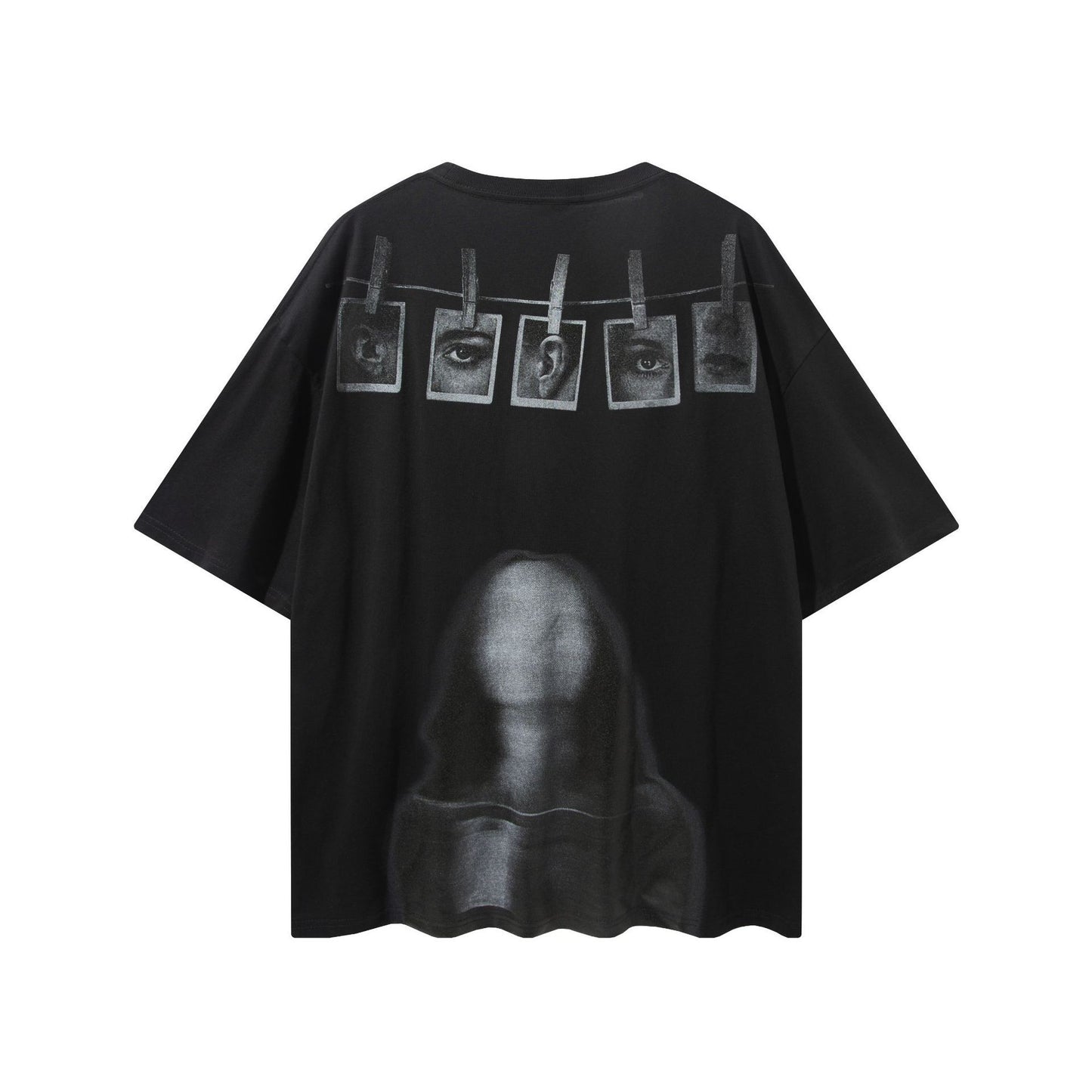 Portrait Hip Hop Ins Loose Half Sleeve Couple Dress Short Sleeve