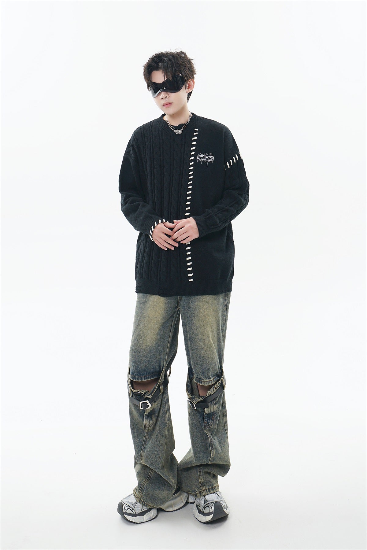 Men And Women Couple Crew Neck Casual Sweater