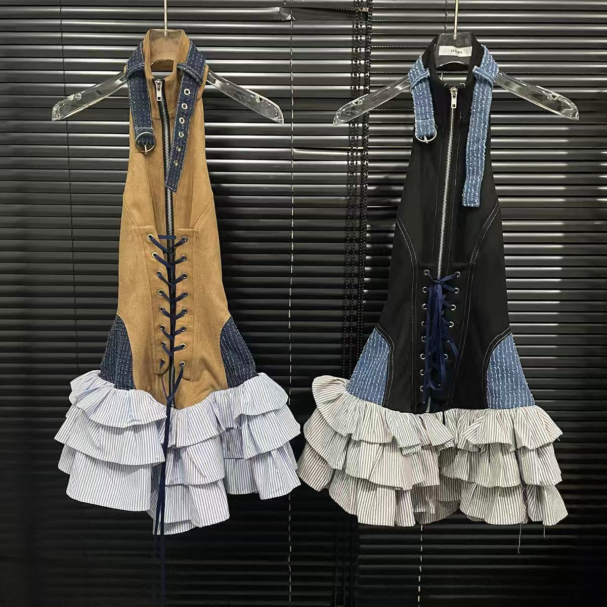 Fashion Halter Cake Skirt Dress