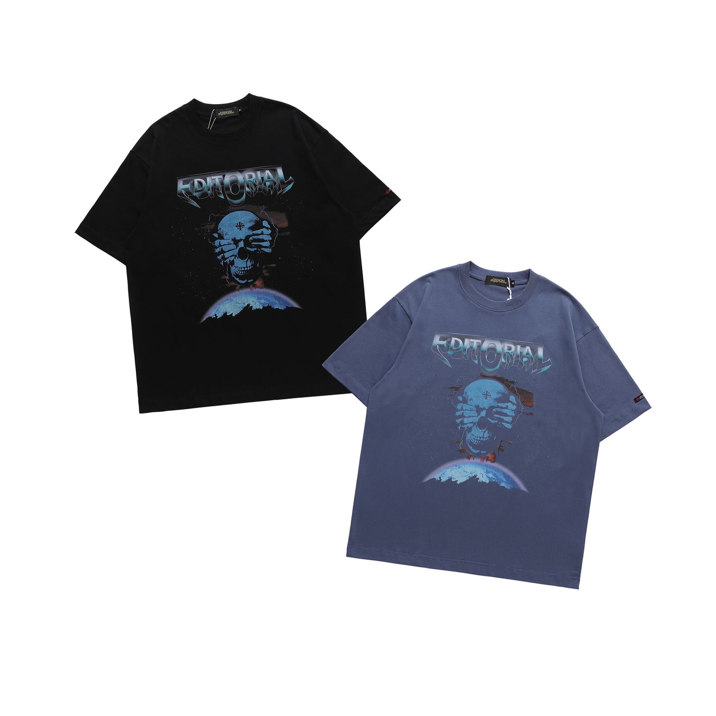 Loose Street Style Dark Rock Series All-match Short Sleeve