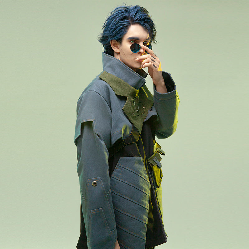 Veste d'aventure décontractée multipoches pour homme