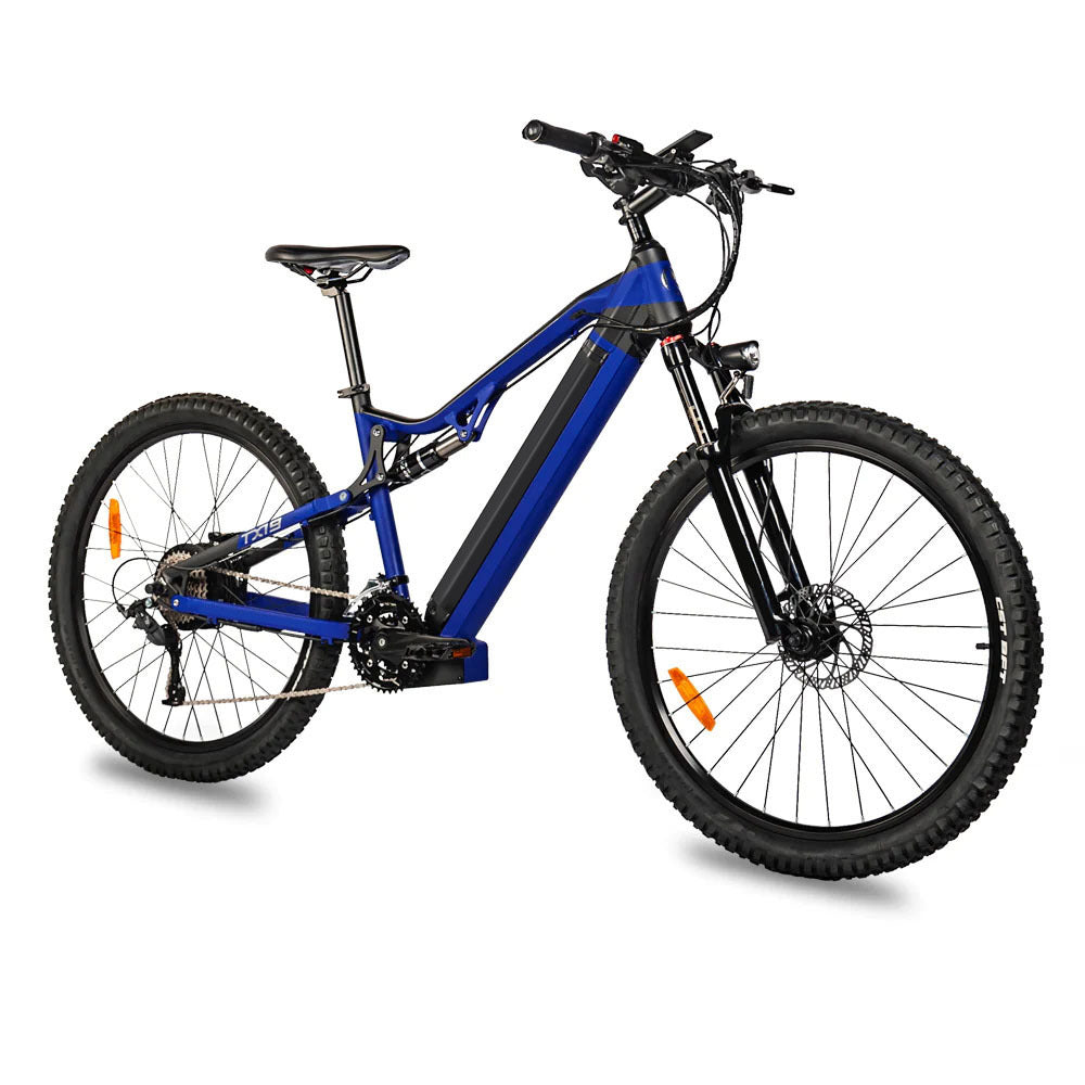 Rotes 500W Elektro-E-Bike - 27,5 Zoll Elektro-Mountainbike 48V 27-Gang - Bafang-Motor 