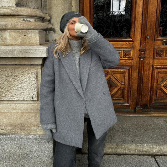 Thick Suit Woolen Coat