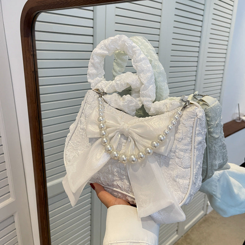 Nouveau sac sous les bras Pearl Bow
