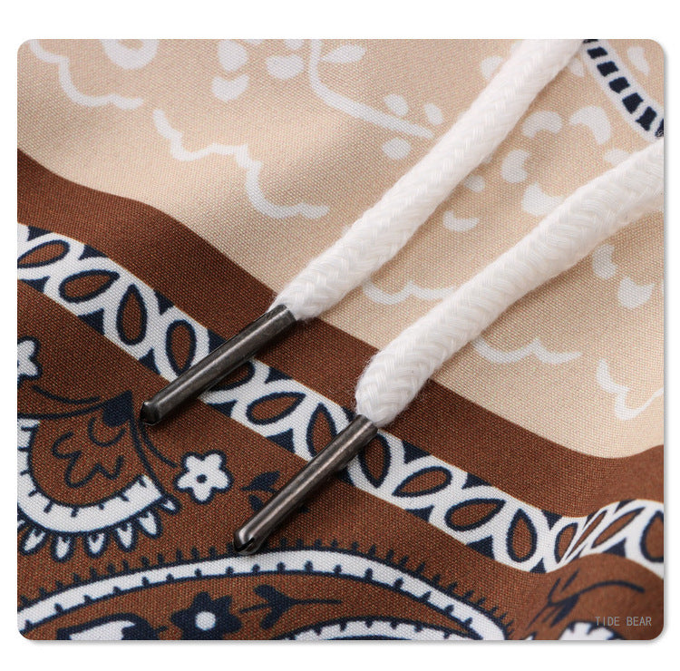 Costume chemise ample, impression numérique, costume de loisirs