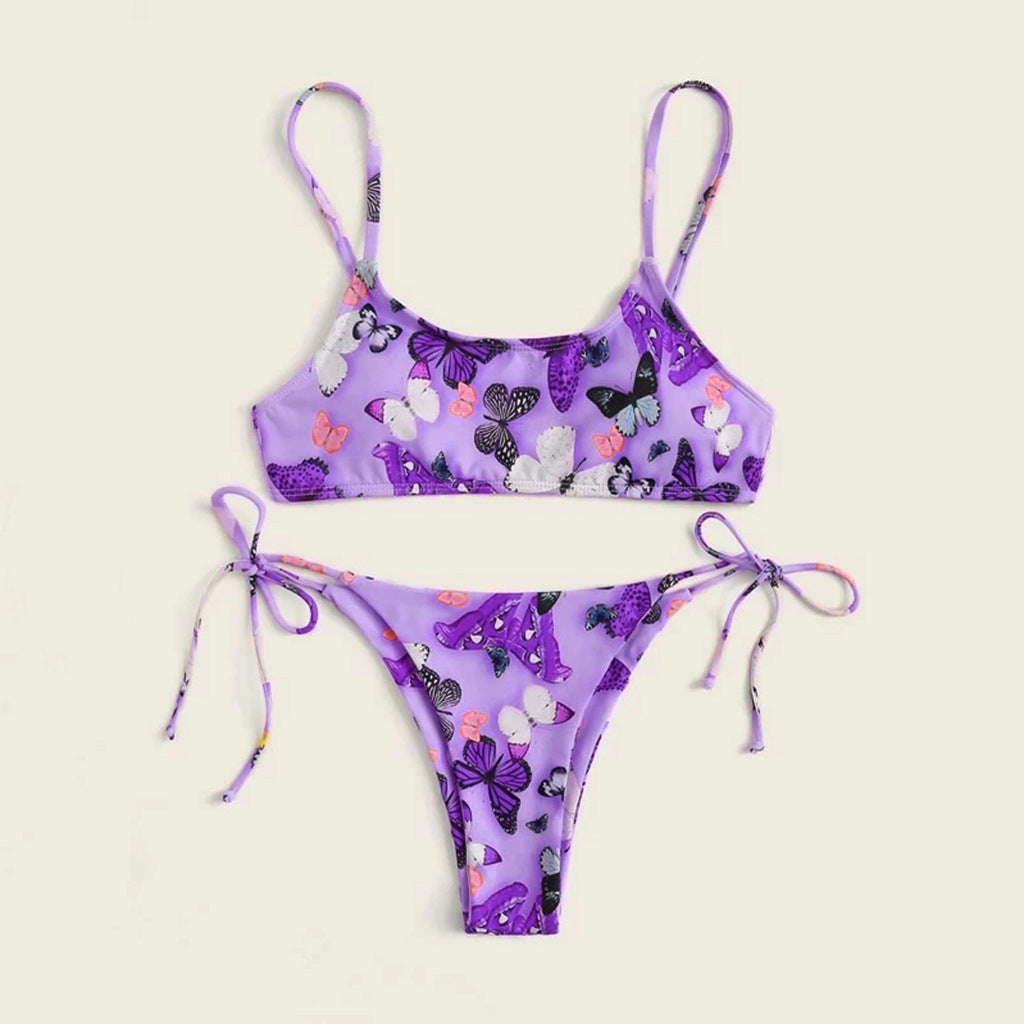 Summer Flowers Print Bikini