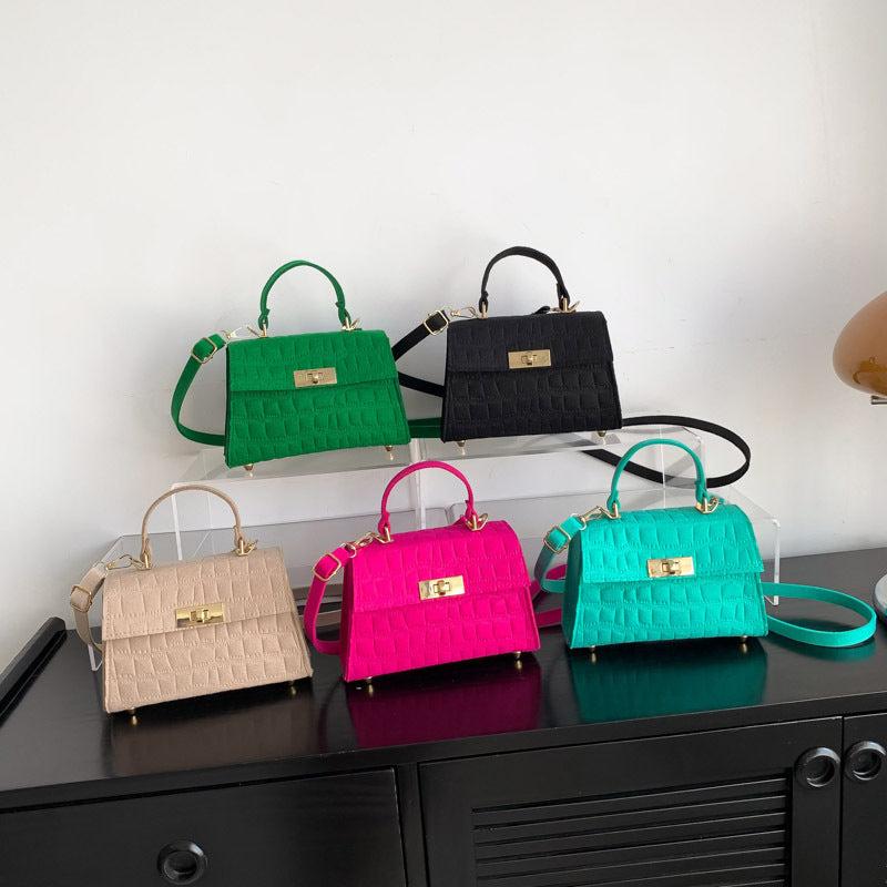 Borsa a tracolla piccola e alla moda, semplice, per il tempo libero, da donna, con una sola spalla