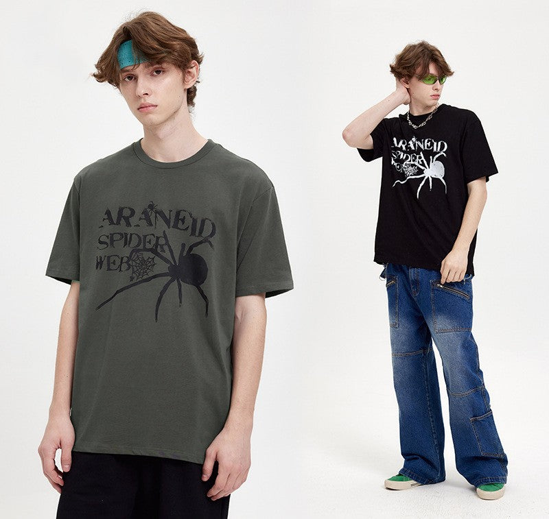 Loose Casual Short-sleeved Top Men's Crewneck T-shirt