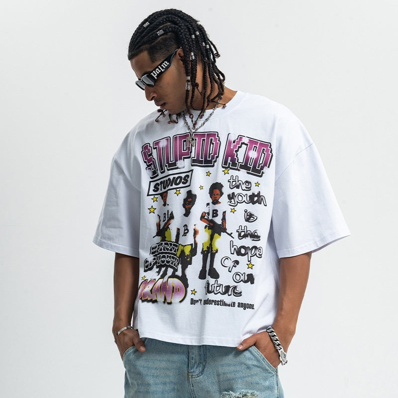 T-shirt à manches courtes Original Street avec imprimé pistolet