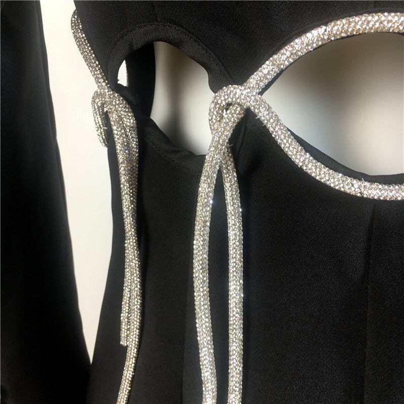 The New Fashionable Cut-out Waistless Design Slim Jacket