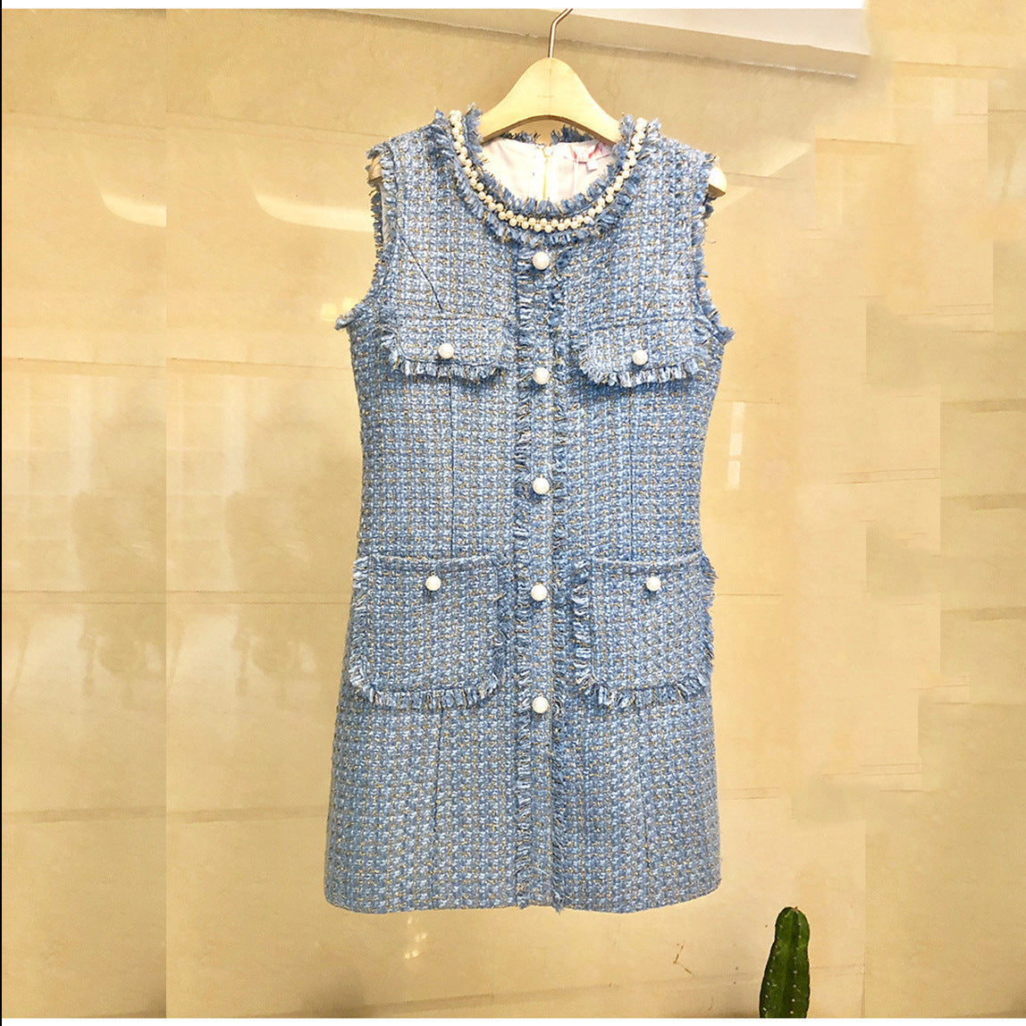 Robe Kafuu au tempérament rétro, coupe ajustée