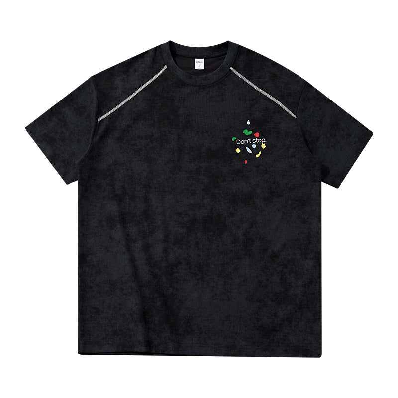 Snowflake Climbing Print Short-Sleeve T-Shirt
