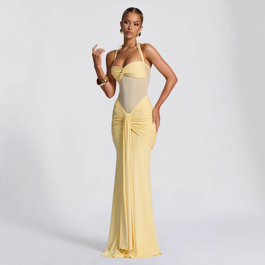 Robe fourreau ajustée à ruban