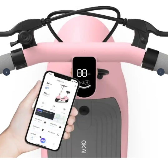 Seat Included Ceetle  E-Scooter - Convertible Seat, 220lb Load, 18 Mi Range