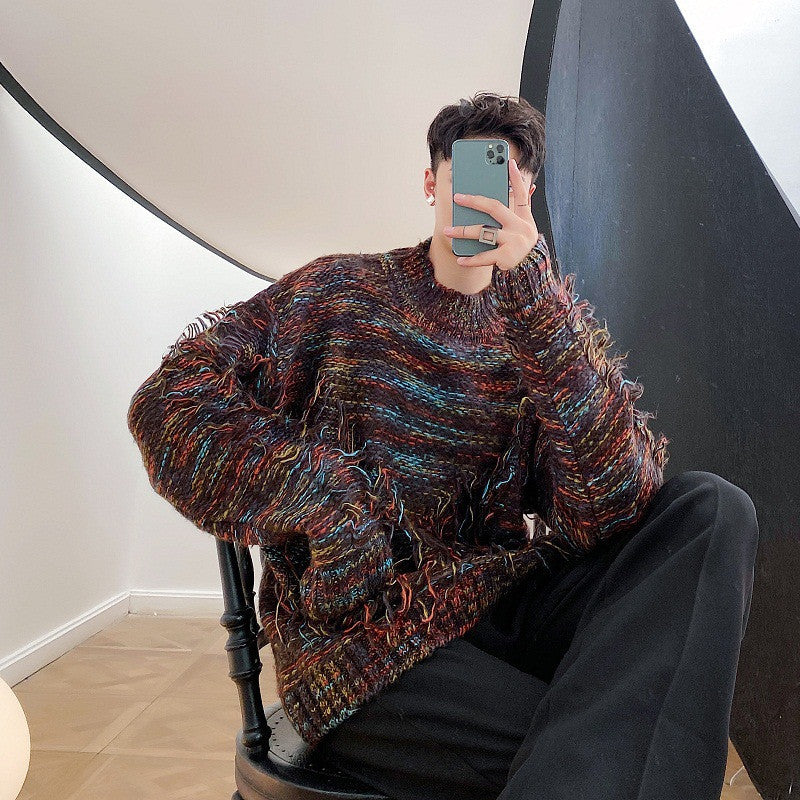 Pull en mohair vintage de qualité pour homme