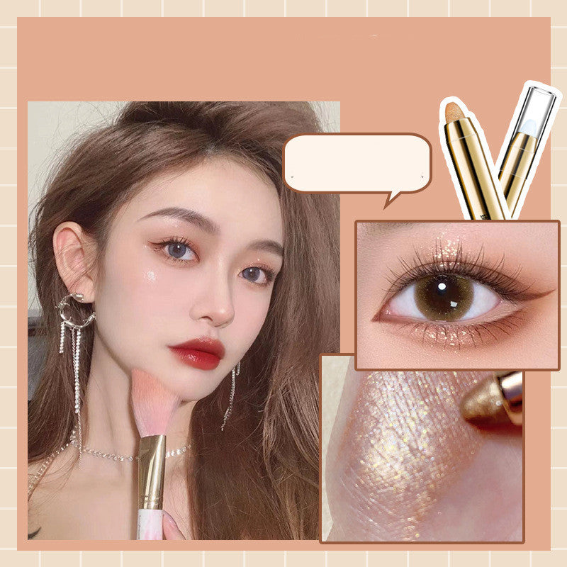 Highlighting Eyeshadow Stick With Pearlescent Fine Glitter Finishing