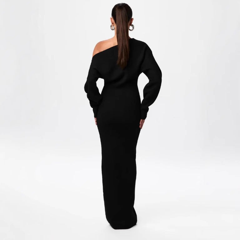 Long Sleeve Slim Fit Elegant Dress