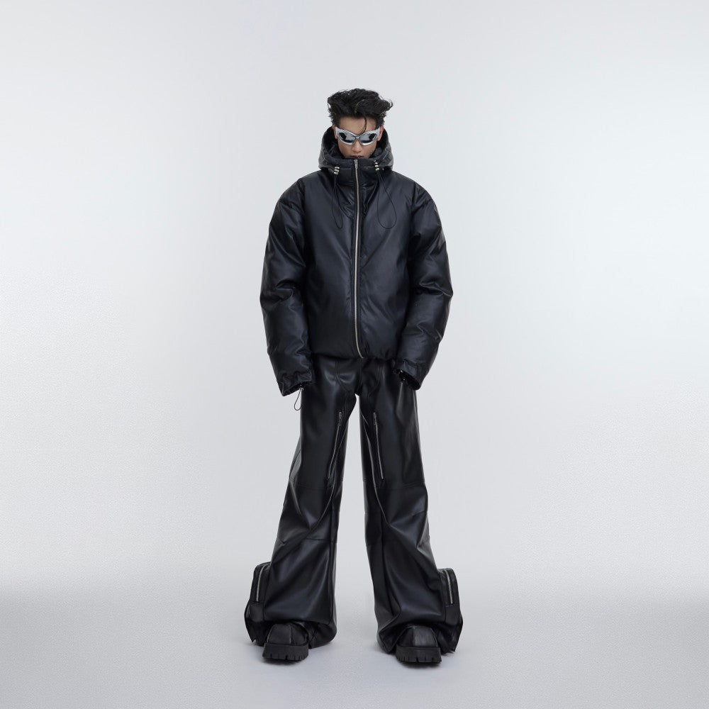 Deconstructing Of Hooded Thickened Cotton Coat