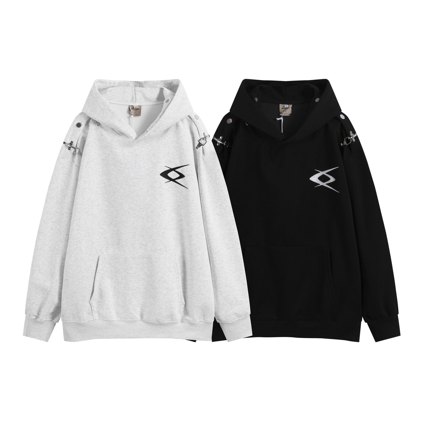 American-style Solid Color Hooded Sweater For Men