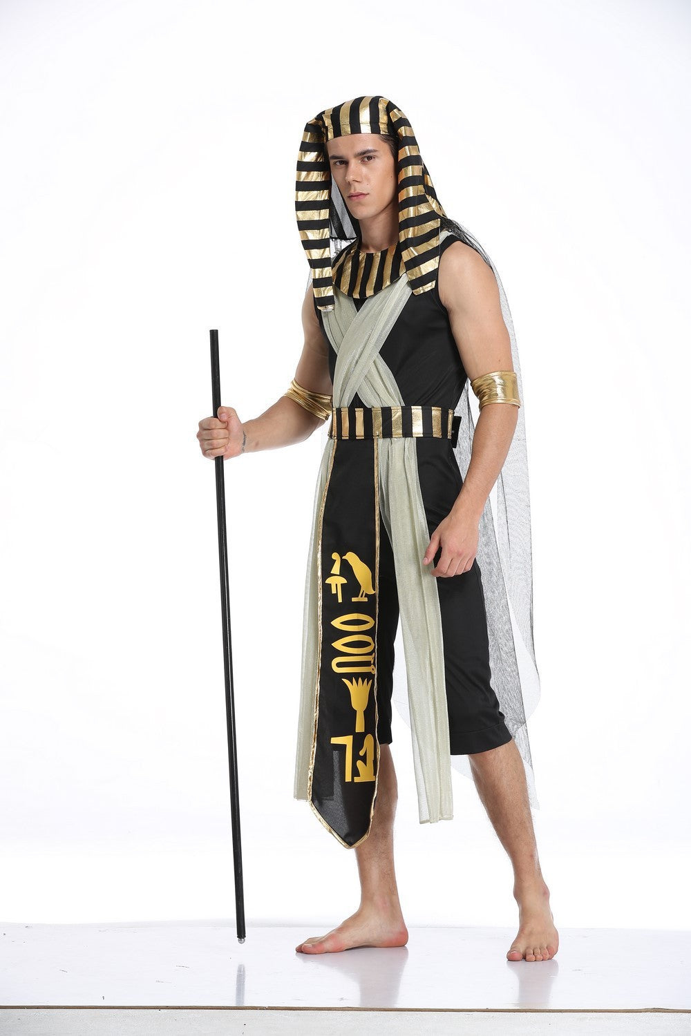 Halloween Costume Cosplay Egyptian Pharaoh Cleopatra Greek Goddess Stage Opera Show Performance Gown