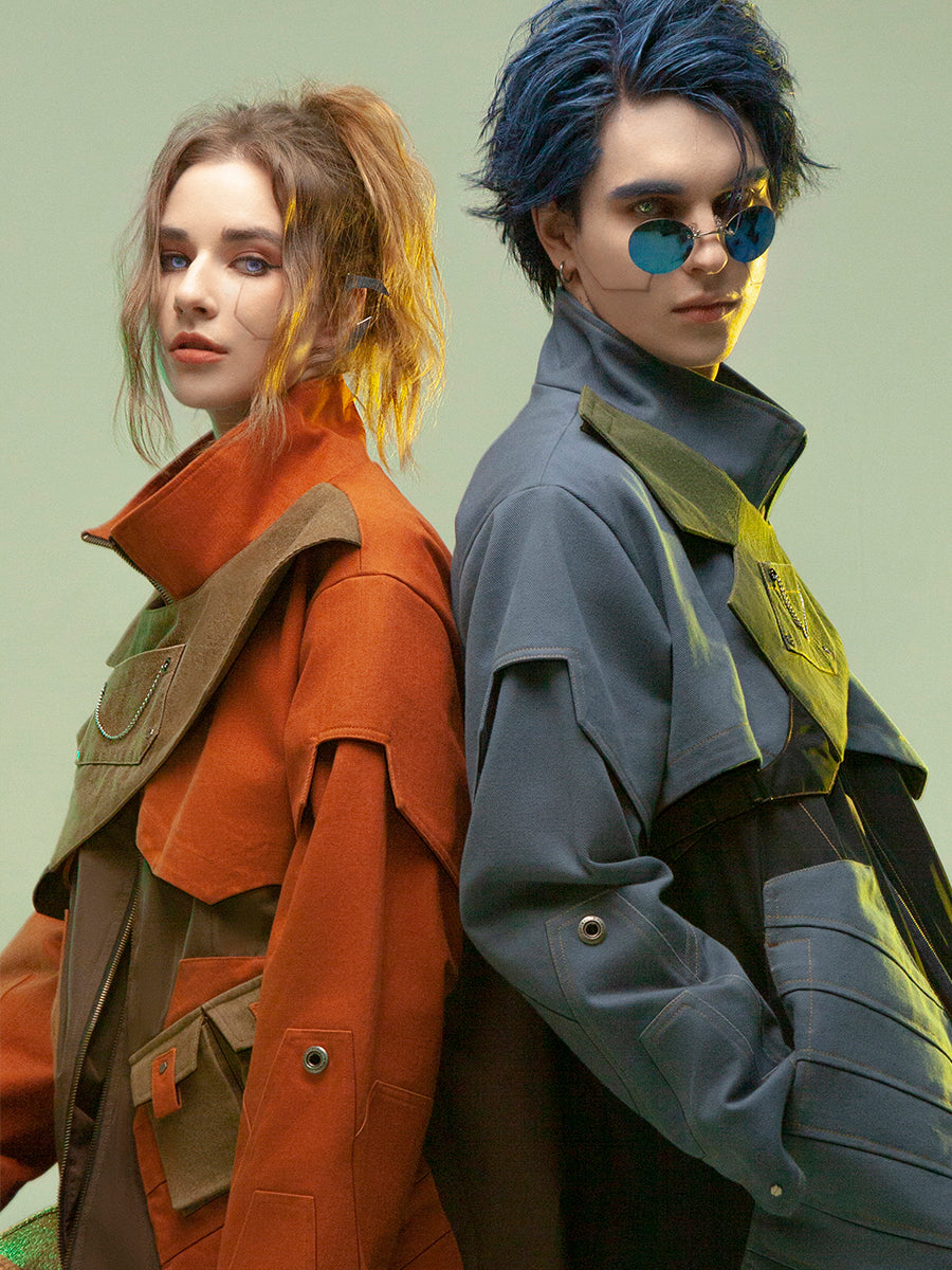 Veste d'aventure décontractée multipoches pour homme