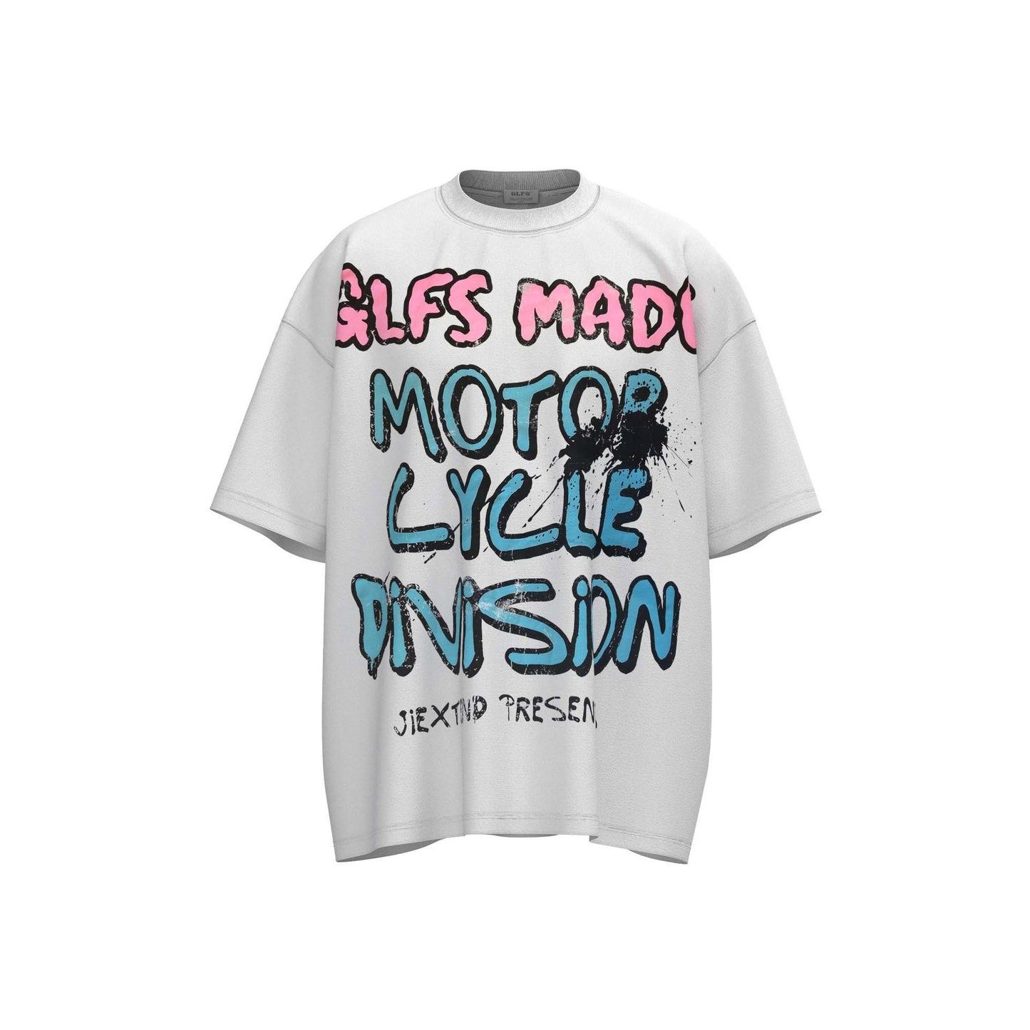 Creative Letters Printed Loose Casual Short-sleeved T-shirt